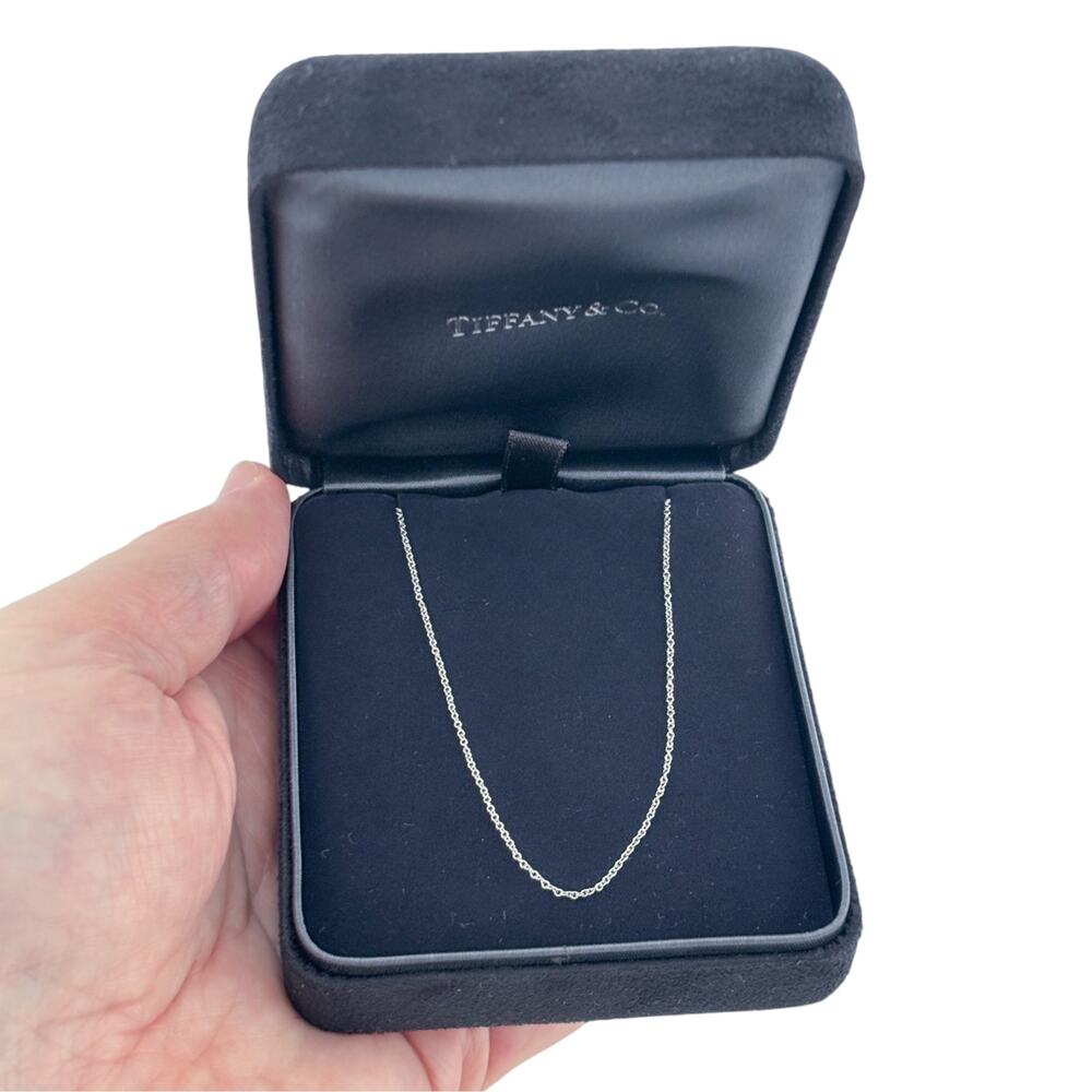 Vintage Tiffany and Co Platinum 950 Fine Chain Necklace 18"